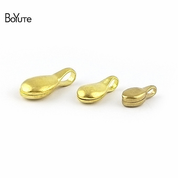 BoYuTe 10Pcs Metal Brass Plain Bead Counter Connector Diy Accessories for Prayer Beads Necklace Bracelet Jewelry Making