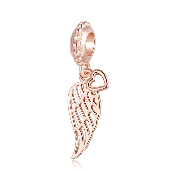 Genuine 100% 925 Sterling Silver Wing Pendant Charm Dangle