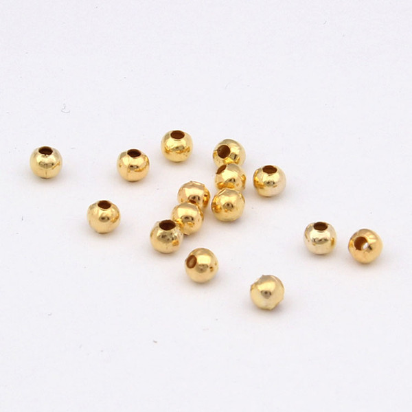 10000 piece DIY Jewelry Accessories Metal Iron Spacer Round Beads DIY Jewelry Accessory for Jewelry Making 6 Colour Select