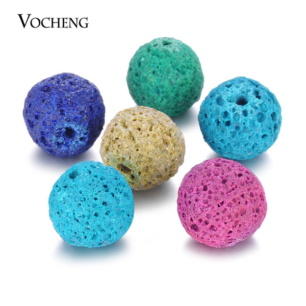 Perfume Ball 14mm Mix Colors Aromatherapy Essential Oil Natural Stone Ball for Angel Locket VA-373