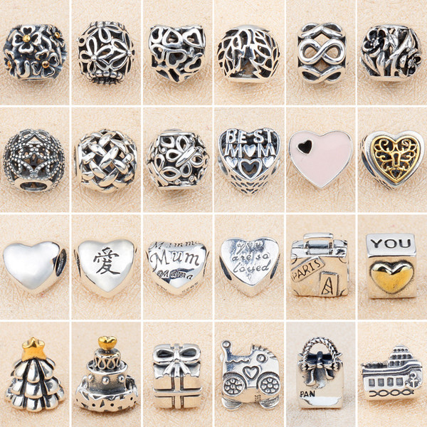 Love Christmas Tree Beads European and American Style Beads S925 Sterling Silver Jewelry Free DIY Fashion Strings