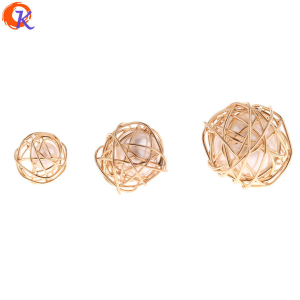 wholesale 100Pcs 12MM 14MM 18MM Jewelry Accessories/Earring Parts/Hand Made/Copper Wire Bead With Pearl/Earring Findings