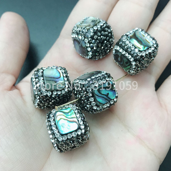 European and American popular square Pearl Bead super abalone shell ornaments.