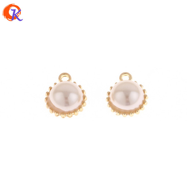 wholesale 100Pcs 15*12MM Jewelry Accessories/Mini Pendant With Pearl/DIY/Earrings Making/Hand Made/Earring Findings