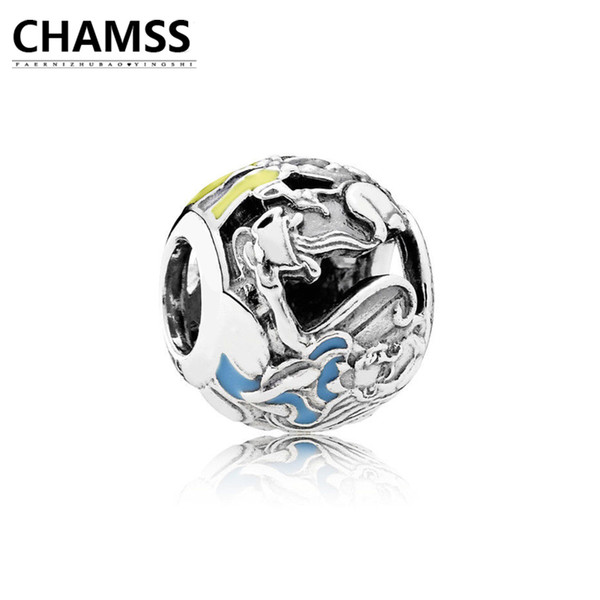 CHAMSS 2018 Newt 925 791896ENMX Charm Tea Party Sterling Silve Bracelet Gifts Jewelry for Women