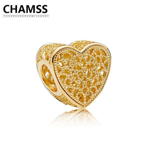 CHAMSS 2018 Newt 925 767155 SHINE FILLED WITH ROMANCE HEART CHARM Sterling Silve Bracelet Gifts Jewelry for Women