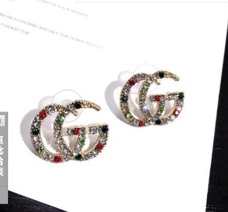 Designer brand Letters G Earrings Gold Silver Plated Ear Studs Double-G Earddrop For Women Girl Party Jewelry