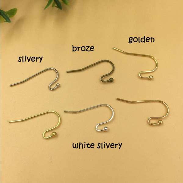 Earrings hook base Back Stoppers clip Jewelry Making DIY Accessories slivery/golden simple design