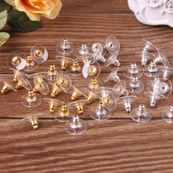 Earring Ear Stud Backs Stoppers Ear Post Nuts Jewelry Findings Components Gold Silver Earnuts Earrings Back Ear Rings Accessories