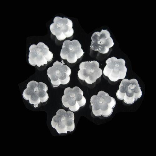 1000Pcs New Hypo Flower Rubber Earring Back Stopper Finding 2.5x4mm