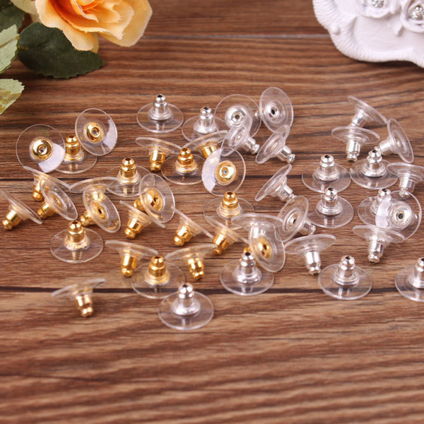 Best Earring Ear Stud Backs Stoppers Ear Post Nuts Jewelry Findings Components Gold Silver Earnuts Earrings Back Ear Rings Accessories DIY