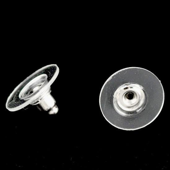 Free shipping !plastic & metal earring back/ earring plug/ earring stopper