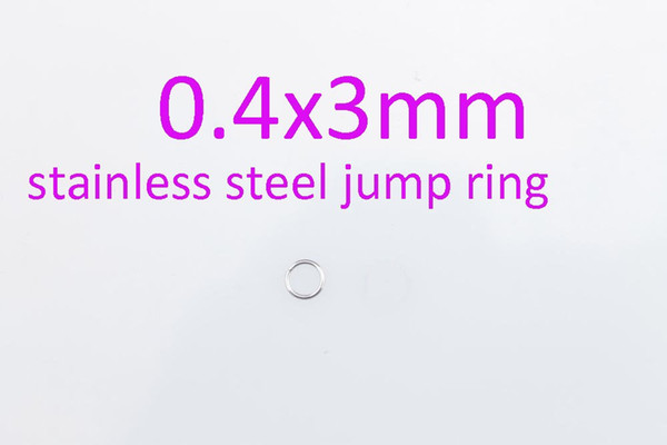 0.4x3mm 0.5x3mm/0.5x3.5mm/0.5x4mm/0.6x3mm/0.6x3.5mm/0.6x4mm jump rings stainless steel split ring can Mix more choice DIY jewelry parts