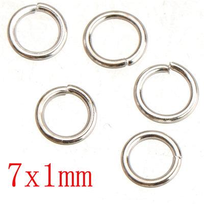 sterling silver plated jump rings diy iron metal open round 1mm thick new fashion wholesales jewelry findings 5mm 7mm shipping free 500G