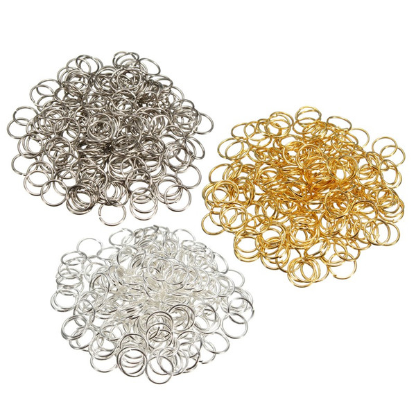 The Best Price Wholesale DIY Jewelry Finding 300PCS 3 Colors Mix Metal Jumping 0.7x8mm Rings Components Watch Repair Tool