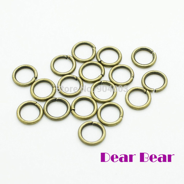 Jump Ring 8x1.2 MM, Vintage Bronze / Silver 500 pcs/lot,dandys