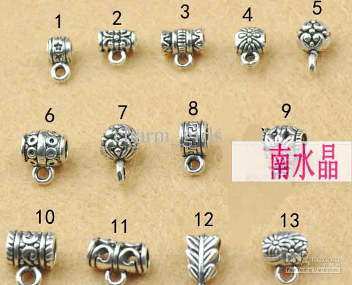 100pcs* DIY jewelry accessories Tibetan silver pendant buckle / ring bracelet clasp necklace clasp