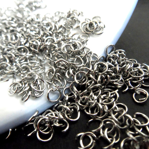 0.6*4mm small Jewelry Findings Jump Rings & Split Rings Unisex DIY tool 200pcs