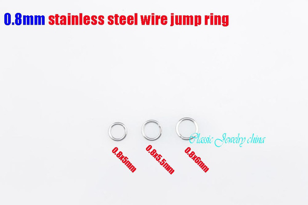 0.7x4mm/0.7x4.5mm/0.7x5mm/0.8x5mm/0.8x5.5mm/0.8x6mm jump rings stainless steel split ring can Mix more choice DIY jewelry parts 1000pcs/bag