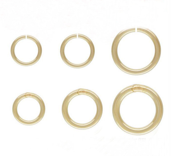 JLN Gold Filled Rose Gold Filled Jump Ring Open Closured Connector High Quality Jewelry Making