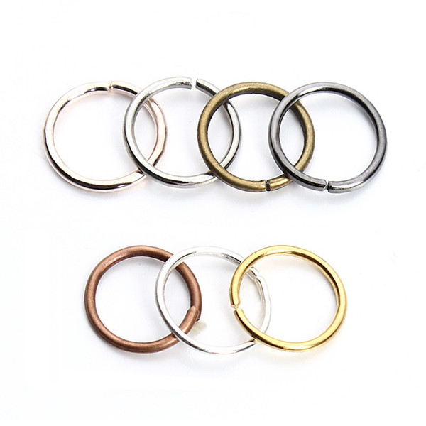 1Box Mixed Colors 3/4/5/6/7/8/10/12mm Tone Metal Open Jump Rings For Necklace With Open/Close Tool Ring Diy Jewelry Making F3494