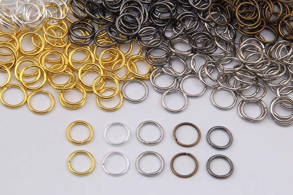 Iron Open Jump Rings Connectors Jewelry Findings 5/6/7/8 / 9/10mm For Jewelry Connectors Findings Beading Supplies 6 Color For Choosing