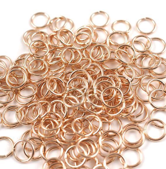 500 pcs 4mm 5mm 6mm Open Jumprings Rose gold Plated Jump rings - split rings DIY supplies jewelry accessories