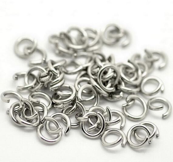 1000pcs/Lot More Size Jewelry Findings accessories Strong stainless steel silver Jump Ring & Split Ring DIY Jewelry Finding & Components