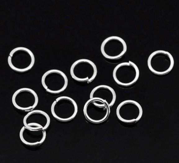 Free Shipping 1000pcs Silver Plated Open Jump Rings 1x5mm Jewelry Findings