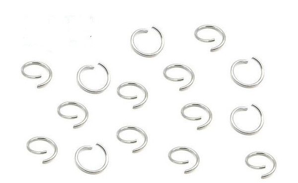 Stainless Steel Open Jump Ring, Donut, original color, more sizes for choice, 1000/PC, Sold By Lot