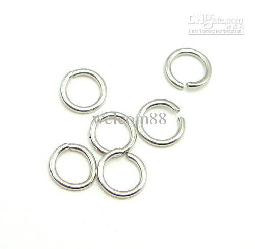 100pcs/lot 925 Sterling Silver Open Jump Ring Split Rings Accessory For DIY Craft Jewelry W5008* Free Shipping