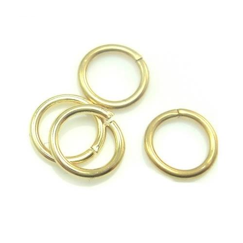 100pcs/lot 925 Sterling Silver Gold Plated Open Jump Ring Accessory For DIY Craft Jewelry W5009 Free Shipping