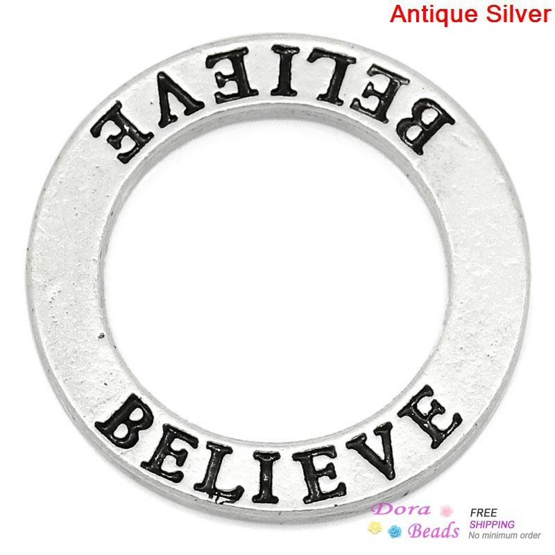 Closed Jump Rings Antique Silver 