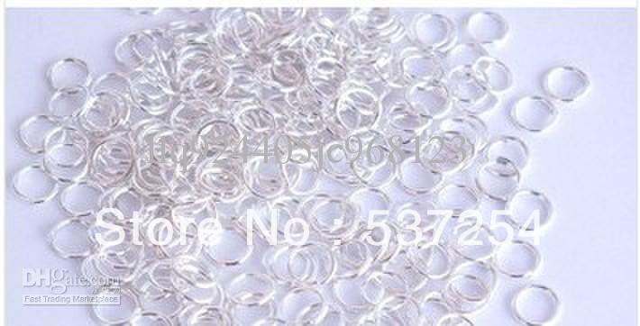 Findings 1000PCS 0,7 x4mm silver plated copper wire to connect the color ring jump ring jewelry supplies