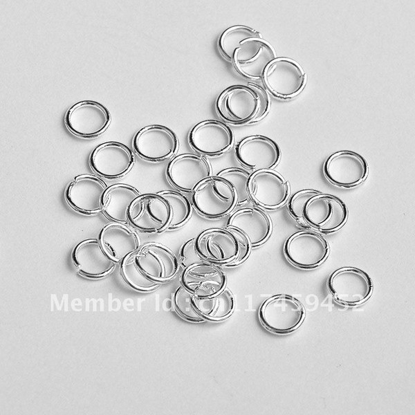 Free shipping 5MM 200pcs Sterling Silver Open Jump Ring Silver Components DIY Jewelry 925 silver findings opening rings