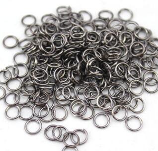 500 pcs 4mm 5mm 6mm Open Jumprings Gunmetal Metal Jump rings - split rings DIY supplies jewelry accessories