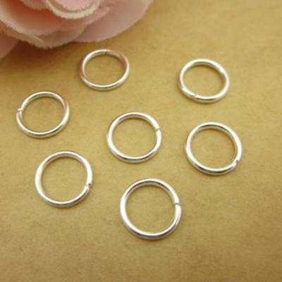 2000 pcs 9 mm Open Jump Ring White K color O Rings nickel, lead cadmuim free good for jewelry making