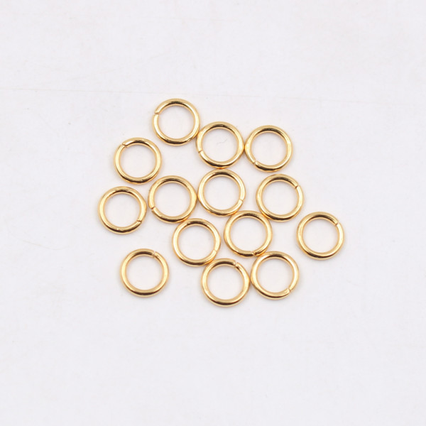 wholesale 200pcs Stainless steel Open Jump Ring Split Ring 5x1mm / 6*1mm / 7*1mm / 8*1mm Jewelry Finding Silver Polished fashion DIY Gold