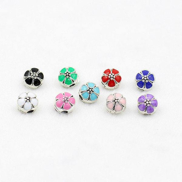 free shipping,50 pcs/lot Cherry blossom shape Positioning buckle using for DIY bracelet necklace wholesale