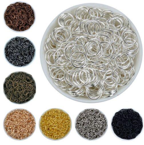 1000pcs/lot 4mm alloy 5color Jump Rings Single Loops Open Jump Rings Split Rings For Jewelry Finding DIY