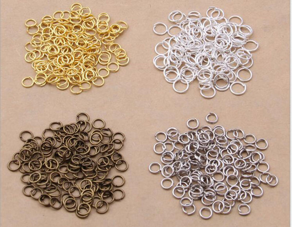 1000 Pieces /lot 7mm Cut Open Jump Ring Connectors Findings Beading Supplies Findings 4 Color Selects (Dia: 0.7 mm)