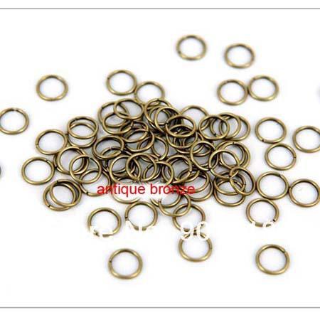 12mm 200pcs/bag wholesale silver/gold/antibronze/rhodium Tone Jump Rings jewelry making Findings F309B