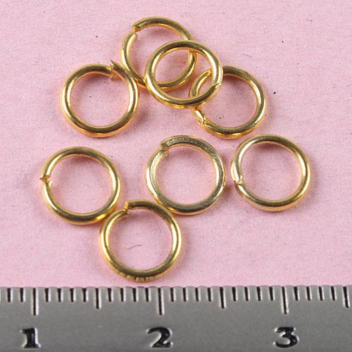 500pcs gold-tone 6mm Jewelry open Jump Rings H0722