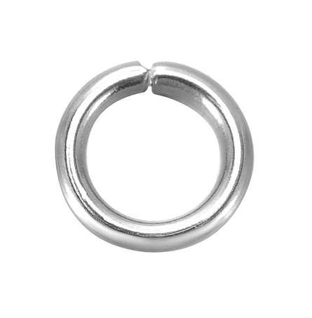 Doreen Box Lovely 500PCs Silver Tone Stainless Steel Open Jump Rings 7mm x 1.2mm (B18879)