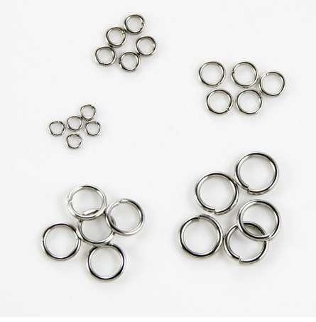 Stainless steel jewelry findings jump rings split rings