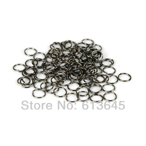 100PCS/LOT, DIY Black Color Circle Connector Rings Scarf Pendant Accessories, Free Shipping, AC0091B