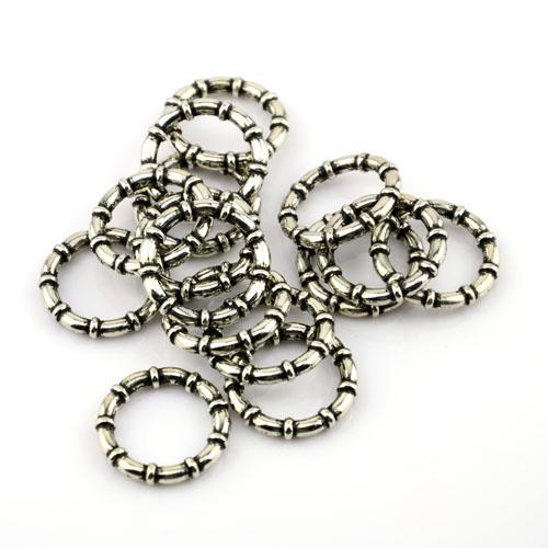 100PCS/LOT, DIY Jewellery Scarf Findings Circle Gun Black Bamboo CCB Rings, Free Shipping, AC0059B