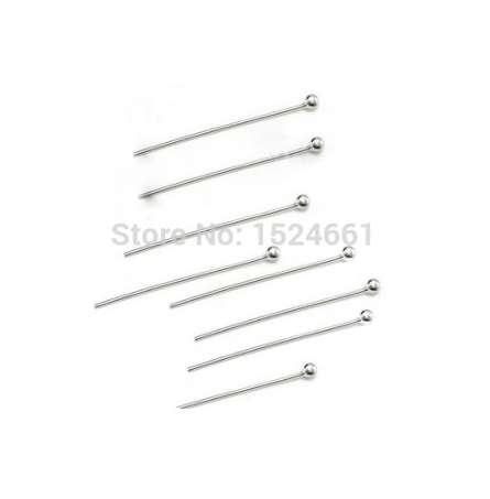 Copper Head Pins Silver Plated 50mm(1 6/8