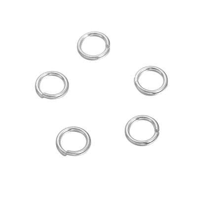 FUNIQUE Silver Open Jump Rings 3x0.5mm/4x0.5mm/5x0.5mm 50 pcs 925 Sterling Sliver Jump Rings For DIY Jewelry Making Wholesale