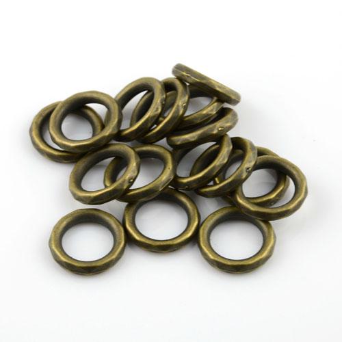 100PCS/LOT,Top Fashion Necklace Scarf Accessories Antique Bronze CCB Rings, Free Shipping, AC0014B